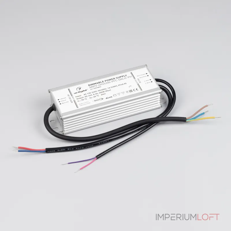 Arlight Блок питания ARPV-UH24200-PFC-DALI2-PH 24В 8.3A 200Вт IP67 028108(2) Arlight Блок питания ARPV-UH24200-PFC-DALI2-PH 24В 8.3A 200Вт IP67 028108(2)