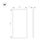 Arlight Светильник DL-TITAN-S600x1200-60Вт Day4000 WH 120 deg CRI90 230В IP54 052818