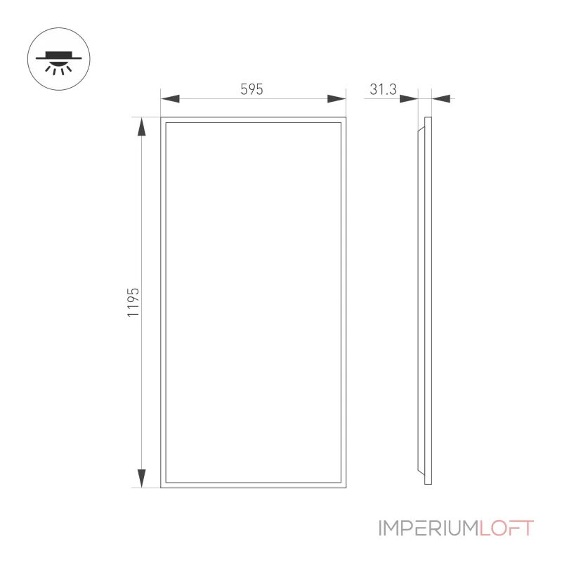 Arlight Светильник DL-TITAN-S600x1200-60Вт Day4000 WH 120 deg CRI90 230В IP54 052818 Arlight Светильник DL-TITAN-S600x1200-60Вт Day4000 WH 120 deg CRI90 230В IP54 052818