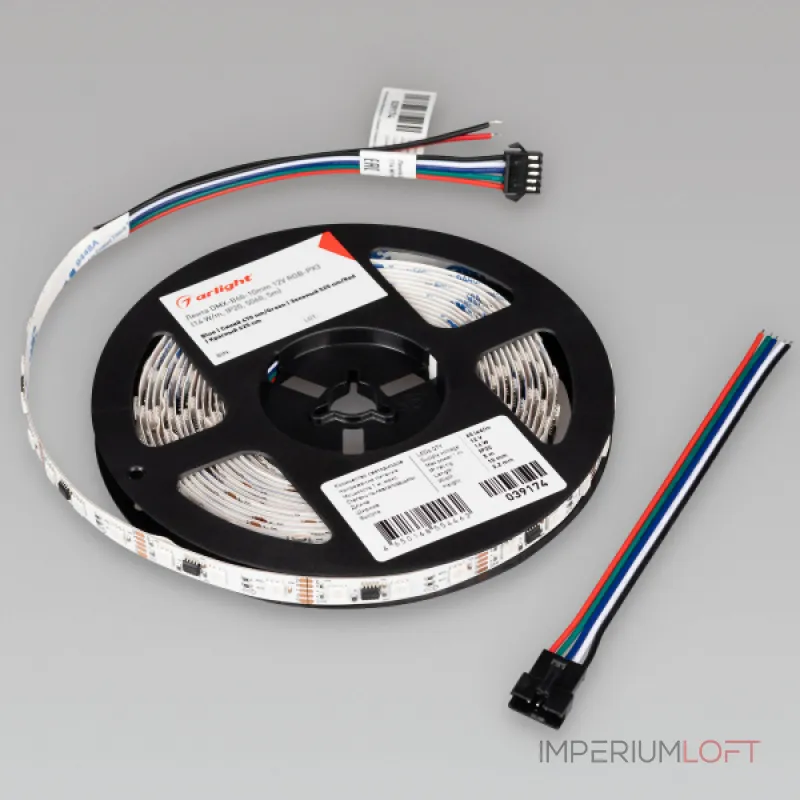 Arlight Лента DMX-B60-10mm 12В RGB-PX3 14 В/м IP20 5060 5м 039174