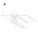 Трек встраиваемый MAG-MICROCOSM-TRACK-5015-FDW-2000 BK Arlight IP20 043051