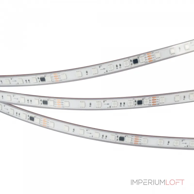 Arlight Лента герметичная SPI-PS-B60-12mm 24В RGB-PX6-BPT 12 В/м IP67 5060 5м 039181