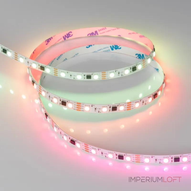 Arlight Лента SPI-B60-10mm 12В RGB-PX3-BPT 12 В/м IP20 5060 5м 039179