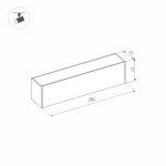 Arlight Светильник MAG-FLAT-45-L205-6Вт Day4000 BK 100 deg 24В DALI IP20 046572