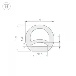 Arlight Силиконовый профиль WPH-FLEX-D20-TOP-S10-20м WHITE Силикон 041095