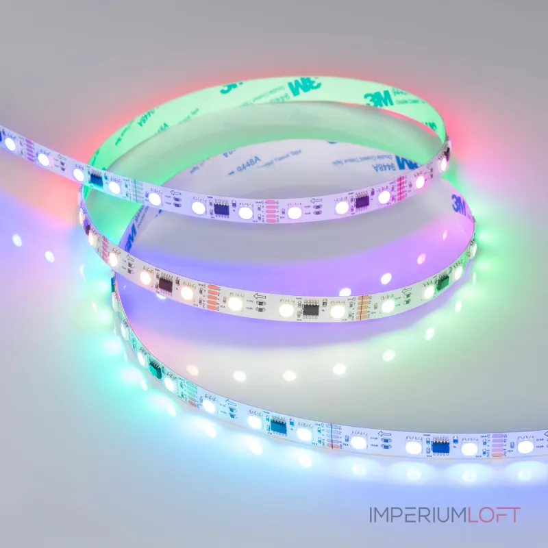 Arlight Лента DMX-B60-10mm 12В RGB-PX3 14 В/м IP20 5060 5м 039174