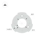 Arlight Светильник LGD-SWAMP-BOLL-H500-7Вт Warm3000 GR 93 deg 230В IP65 029968