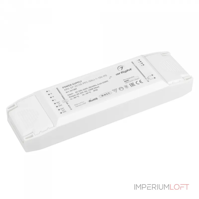 Arlight Блок питания ARV-SP-24120-PFC-DALI-1-10В-PD 24В 5A 120Вт IP20 041387 Arlight Блок питания ARV-SP-24120-PFC-DALI-1-10В-PD 24В 5A 120Вт IP20 041387