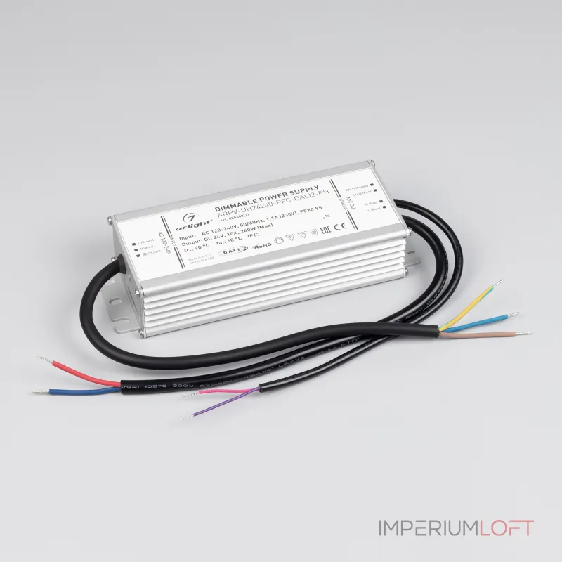 Блок питания ARPV-UH24240-PFC-DALI2-PH 24В 10.0A 240Вт Arlight IP67 025689(2)