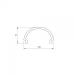 Arlight Экран SL-LINE-2011-2500 Round OPAL 020488