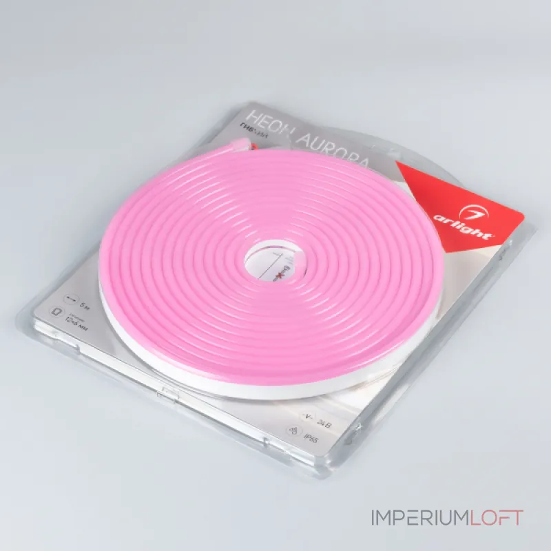 Arlight Лента герметичная AURORA-PS-A120-12x6mm 24В Pink 10 В/м IP65 2835 5м 036677 Arlight Лента герметичная AURORA-PS-A120-12x6mm 24В Pink 10 В/м IP65 2835 5м 036677