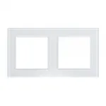 Рамка стеклянная FRM-GLARE-GS-2-WH Arlight 043796