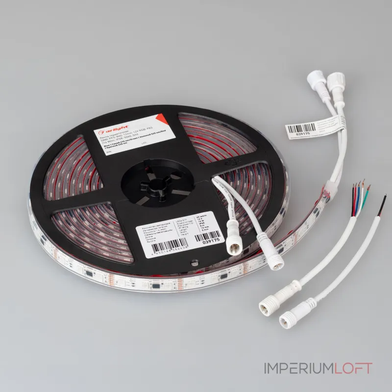 Arlight Лента герметичная DMX-PFS-B60-12mm 12В RGB-PX3 14 В/м IP68 5060 5м 039175