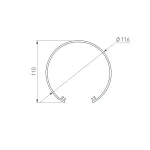 Arlight Экран SL-ROUND-D120-2000 OPAL 019284