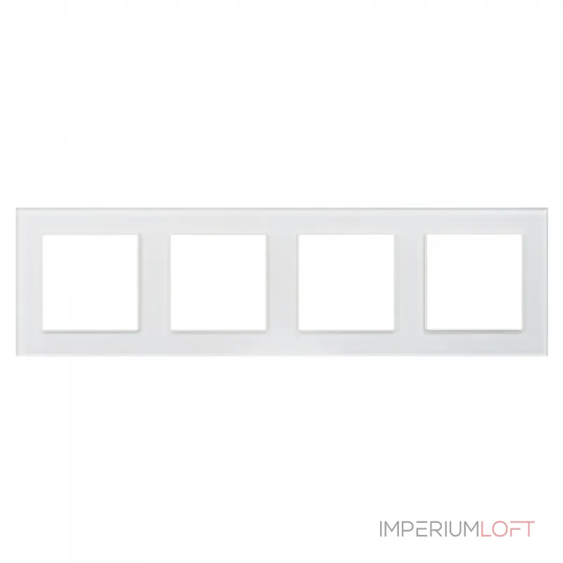 Рамка стеклянная FRM-GLARE-GS-4-WH Arlight 043802
