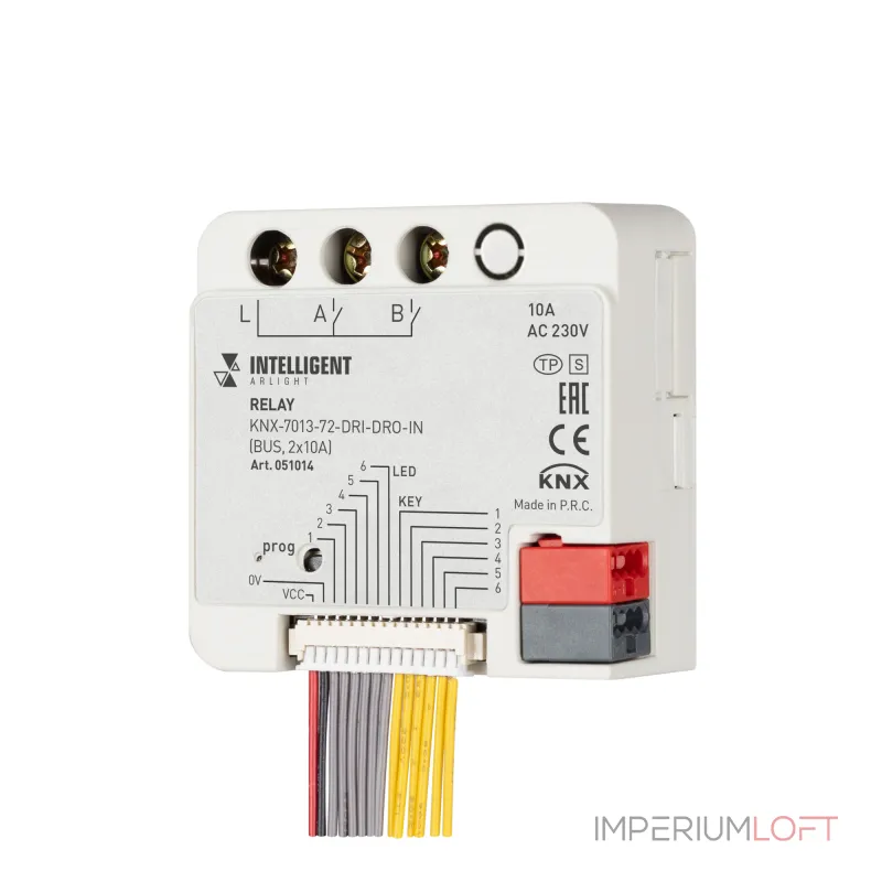 Arlight INTELLIGENT Релейный модуль KNX-7013-72-DRI-DRO-IN BUS 2x10A IARL IP20 051014 Arlight INTELLIGENT Релейный модуль KNX-7013-72-DRI-DRO-IN BUS 2x10A IARL IP20 051014