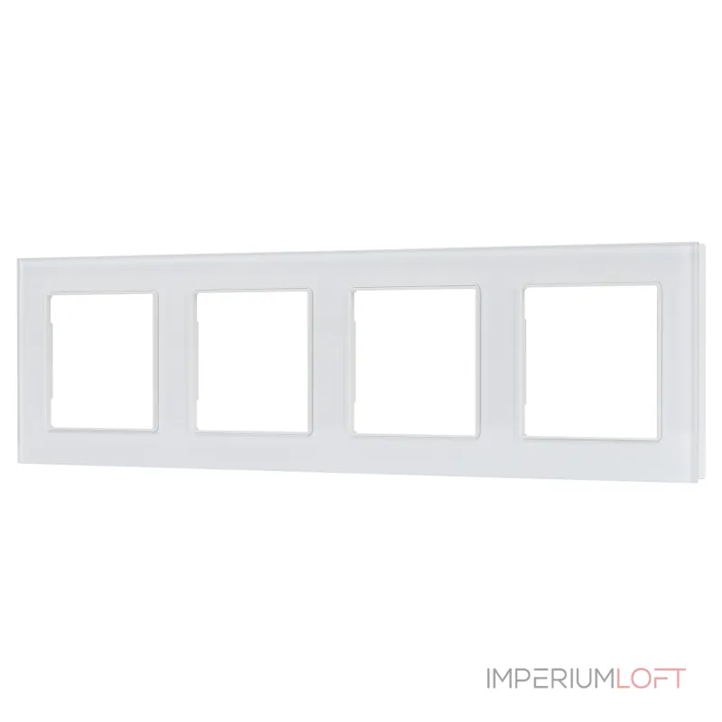 Рамка стеклянная FRM-GLARE-GS-4-WH Arlight 043802
