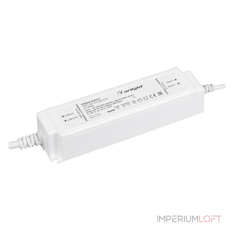 Arlight Блок питания ARPJ-SP-421050-PFC 60Вт 29-57В 1.05A IP67 037890