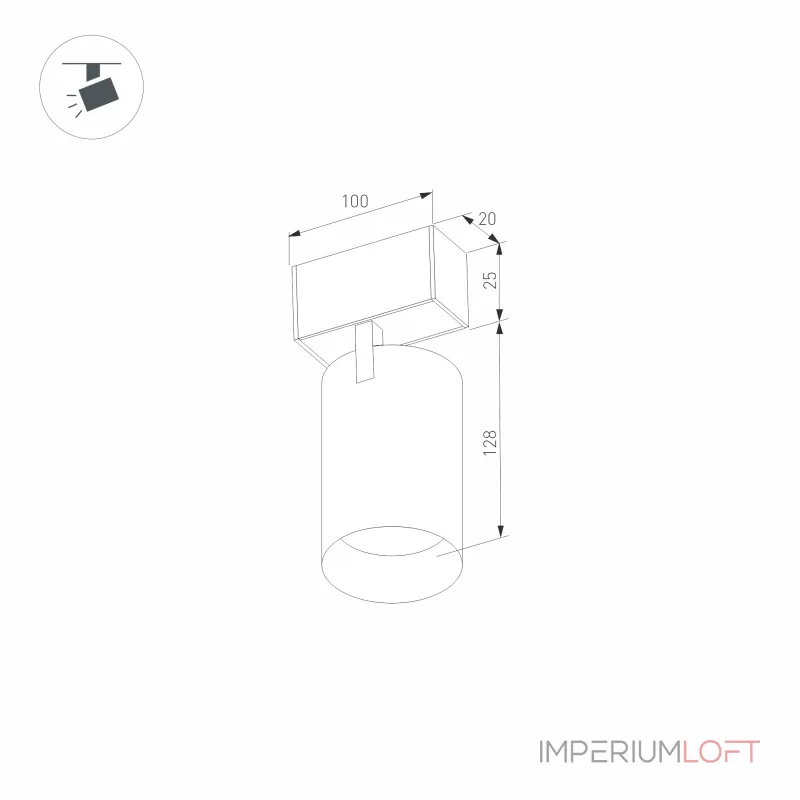 Arlight Светильник MAG-SPOT-25-R120-12Вт Warm3000 BK 30 deg 24В DALI IP20 046321 Arlight Светильник MAG-SPOT-25-R120-12Вт Warm3000 BK 30 deg 24В DALI IP20 046321