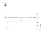 Светильник MAG-MICROCOSM-LASER-L300-15Вт Warm3000 BK 30 deg 24В Arlight IP20 043275