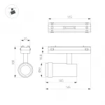 Светильник MAG-VIBE-SPOT-ZOOM-R47-10Вт Day4000 WH 20-55 deg 48В Arlight IP20 044486