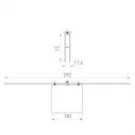 Arlight Коннектор прямой ALT-LINEAIR-FLAT-CON-I-2094 ANOD IP20 030293