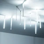 Arlight Светодиодная гирлянда ARD-ICEFALL-CLASSIC-D12-200-10PCS-CLEAR-32LED-LIVE WHITE 230В 10.5Вт Ardecoled IP65 026043
