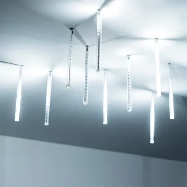 Arlight Светодиодная гирлянда ARD-ICEFALL-CLASSIC-D12-200-10PCS-CLEAR-32LED-LIVE WHITE 230В 10.5Вт Ardecoled IP65 026043