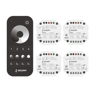 Arlight INTELLIGENT ARLIGHT Диммер SMART-SET-TRIAC-601-72-DIM-PD-IN Black 230В 1x1.5A x4 ПДУ 10кн 2.4G IARL IP20 036199 Arlight INTELLIGENT ARLIGHT Диммер SMART-SET-TRIAC-601-72-DIM-PD-IN Black 230В 1x1.5A x4 ПДУ 10кн 2.4G IARL IP20 036199