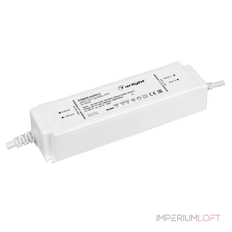 Arlight Блок питания ARPJ-SP-342800-PFC 100Вт 17-34В 2.8A IP67 037272