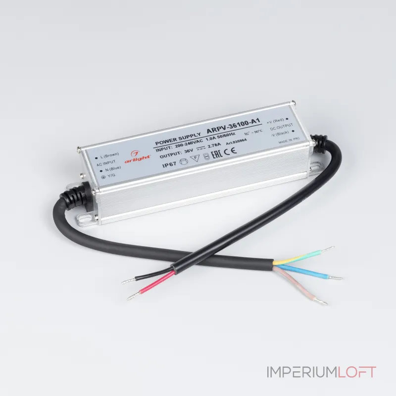 Arlight Блок питания ARPV-36100-A1 36В 2.78A 100Вт IP67 035964