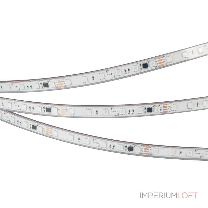 Arlight Лента герметичная SPI-PS-B60-12mm 24В RGB-PX6-BPT 12 В/м IP67 5060 5м 039181