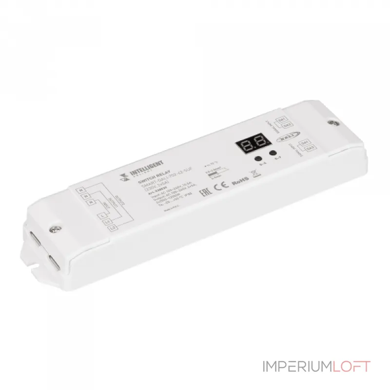 INTELLIGENT ARLIGHT Релейный модуль SMART-DALI-702-62-SUF 230В 2x5A IARL IP20 038539