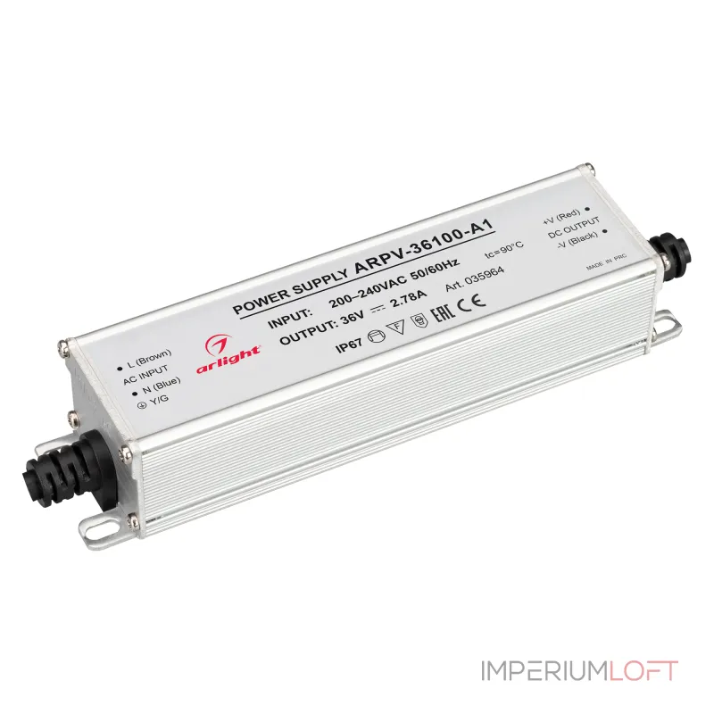 Arlight Блок питания ARPV-36100-A1 36В 2.78A 100Вт IP67 035964
