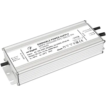 Блок питания ARPV-UH24400-PFC-DALI2-PH 24В 16.7A 400Вт Arlight IP67 025655(2)