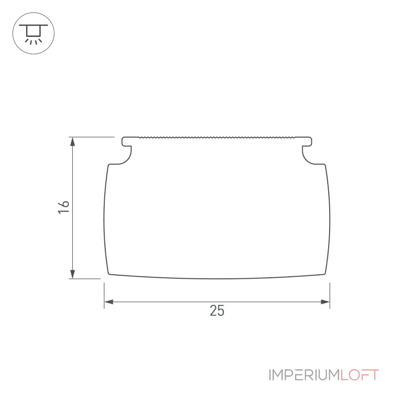 Arlight Экран SL-LINE-W20-145deg-2400 BLOCK FROST-PM 041797