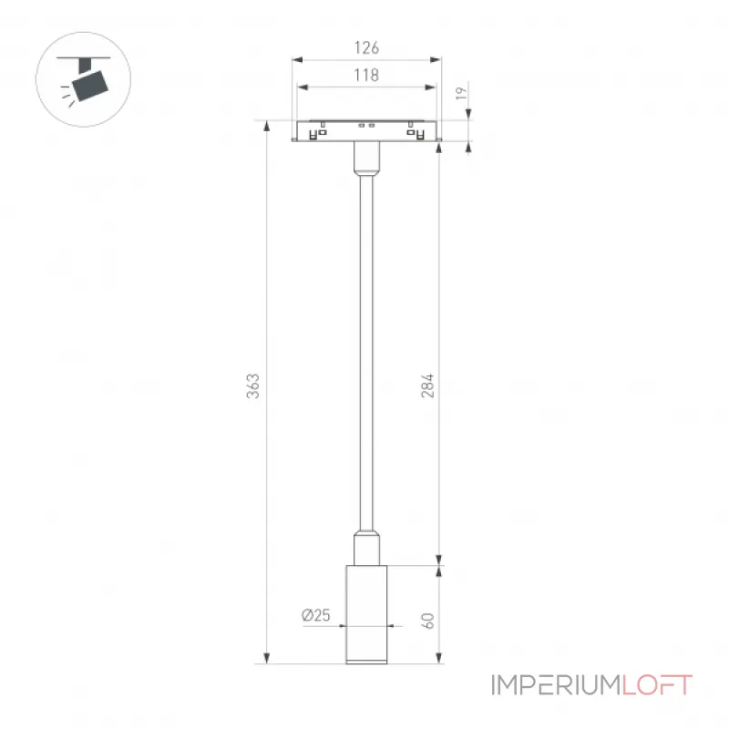 Светильник MAG-ORIENT-SPOT-FLEX-R25-3Вт Warm3000 BK 24 deg 48В Arlight IP20 049562