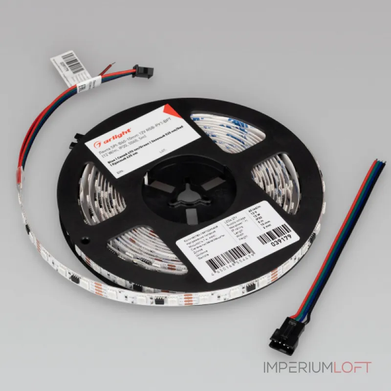 Arlight Лента SPI-B60-10mm 12В RGB-PX3-BPT 12 В/м IP20 5060 5м 039179
