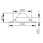 Arlight Мощный светодиод ARPL-1Вт-EPL35 Blue Emitter 020953