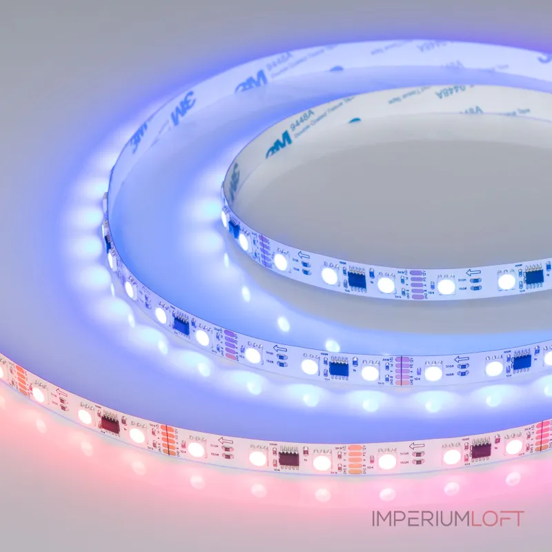 Arlight Лента DMX-B60-10mm 12В RGB-PX3 14 В/м IP20 5060 5м 039174