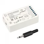 Arlight Аудиоконтроллер ARL-SOUND-RGB/RGBW 12-24В 4x4A RF ПДУ 24кн IP20 034726
