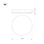 Arlight Светильник SP-FLOWER-R360-18Вт Day4000 BK 110 deg 230В IP54 049801