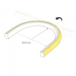 Arlight Лента герметичная MOONLIGHT-TOP-X320-11x7mm 24В Warm3000 10 В/м IP65 CSP 5м Силикон 038317