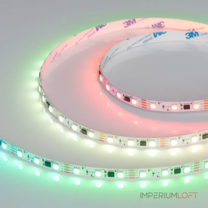 Arlight Лента SPI-B60-10mm 12В RGB-PX3-BPT 12 В/м IP20 5060 5м 039179