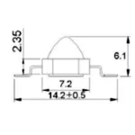 Arlight Мощный светодиод ARPL-1Вт-EPL IR850 60deg Emitter 019593