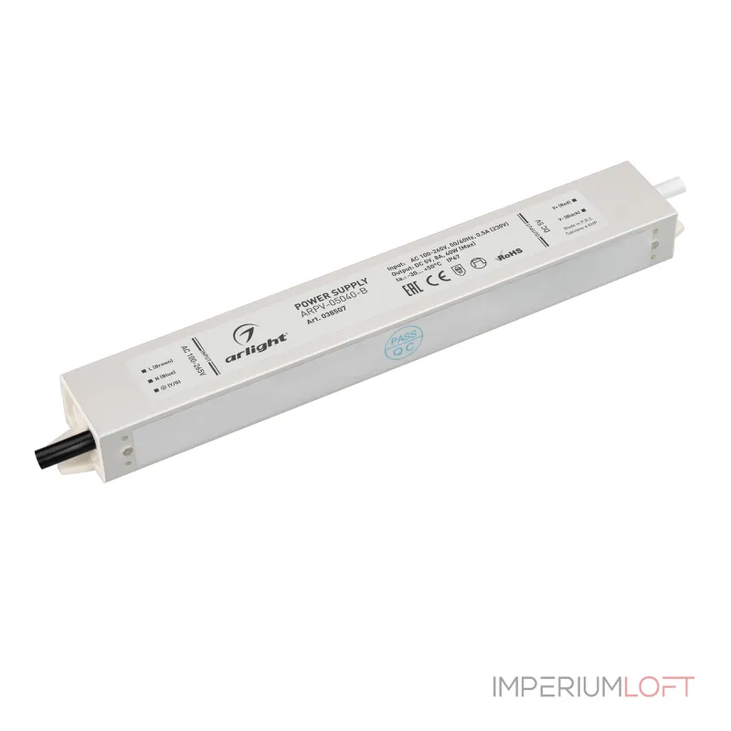 Arlight Блок питания ARPV-05040-B 5В 8.0A 40Вт IP67 038507 Arlight Блок питания ARPV-05040-B 5В 8.0A 40Вт IP67 038507