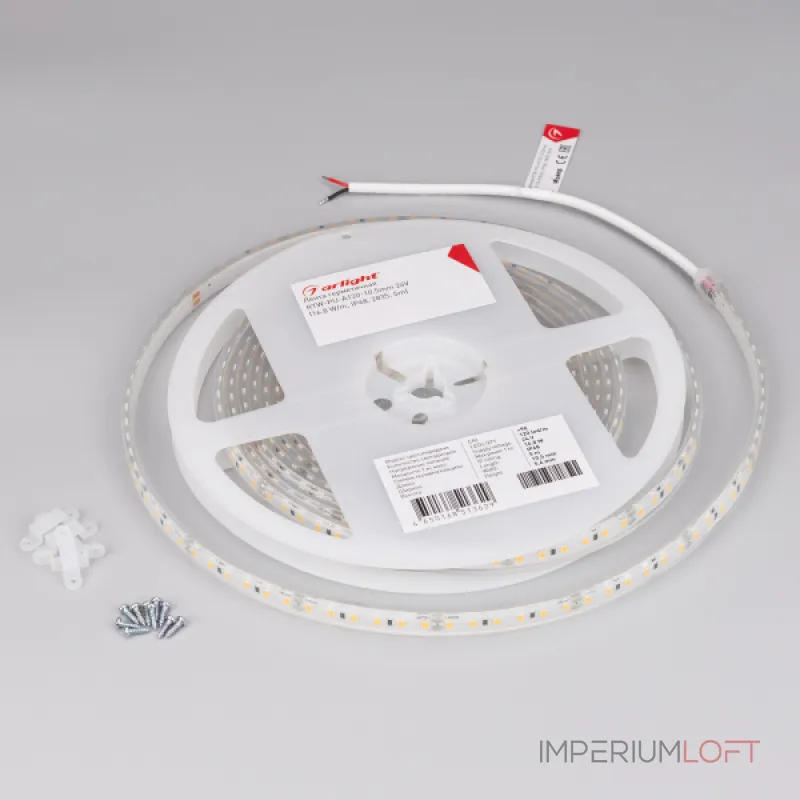 Arlight Светодиодная лента герметичная RTW-PU-A120-10.5mm 24В White6000 16.8 В/м IP68 м 5м 029391(3)