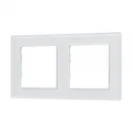 Рамка стеклянная FRM-GLARE-GS-2-WH Arlight 043796