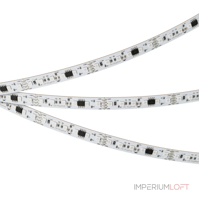 Arlight Лента SPI-A120-10mm 24В RGB-PX6-BPT 23 В/м IP20 2835 5м 046871 Arlight Лента SPI-A120-10mm 24В RGB-PX6-BPT 23 В/м IP20 2835 5м 046871