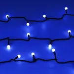 Arlight Светодиодная гирлянда ARD-BALL-CLASSIC-D13-5000-BLACK-50LED BLUE 230В 3.5Вт Ardecoled IP65 025564